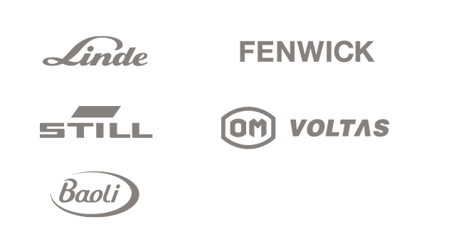 Linde, STILL, Baoli, Fenwick and OM VOLTAS (logo)